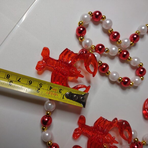 37 Inch Plastic Beaded Lobster Necklace - Picture 9 of 11